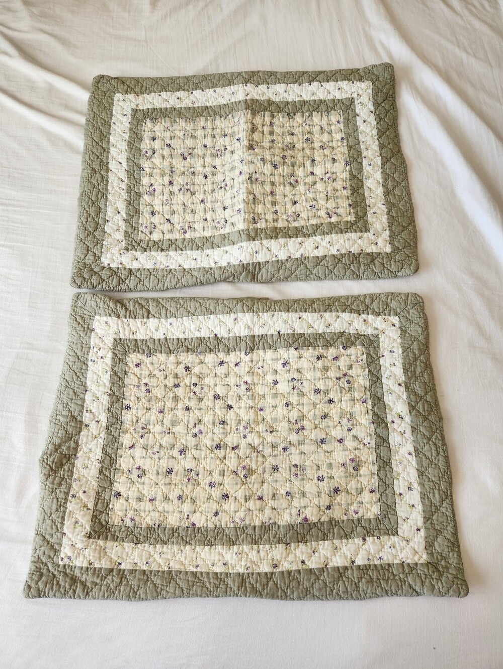 Smith & Johnson Vintage 100% Cotton Stitch Floral Quilt & Shams King Grandmacore - Picture 6 of 10